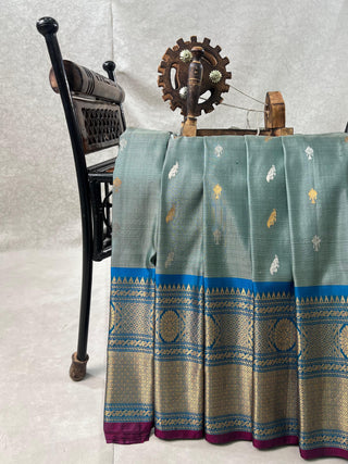 GADWAL PURE SILK KANCHI BORDER SAREE