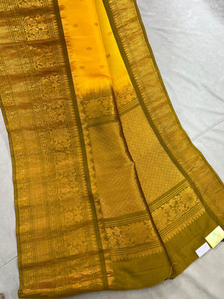 GADWAL PURE SILK KANCHI BORDER SAREE