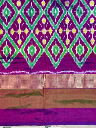 IKKAT PURE SILK HANDLOOM SAREE