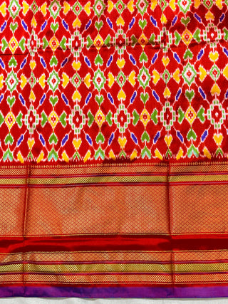 IKKAT PURE SILK HANDLOOM SAREE