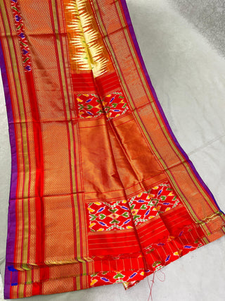IKKAT PURE SILK HANDLOOM SAREE