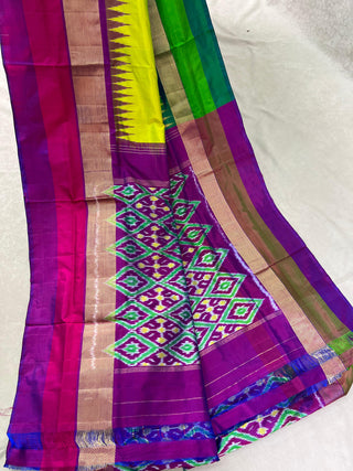 IKKAT PURE SILK HANDLOOM SAREE