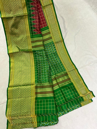 IKKAT PURE SILK HANDLOOM SAREE