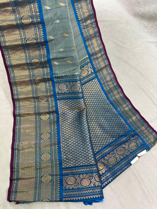 GADWAL PURE SILK KANCHI BORDER SAREE