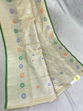 GADWAL PURE SILK MAHARANI MEENAKARI BORDER SAREE