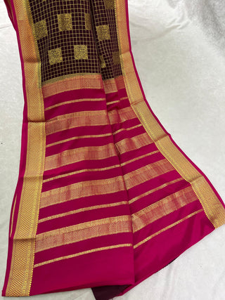 MYSORE SILK PURE HANDLOOM SAREE