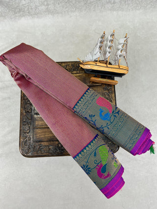 GADWAL PURE SILK HANDLOOM BROCADE SAREE