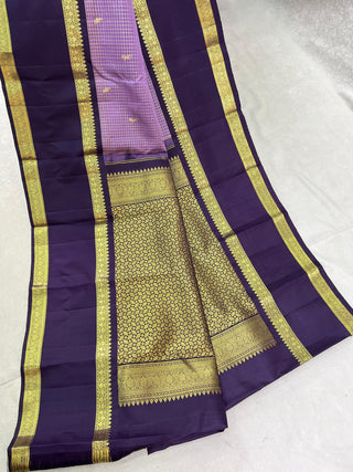 KANCHIPURAM PURE SILK GAP BORDER SAREE