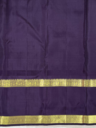 KANCHIPURAM PURE SILK GAP BORDER SAREE