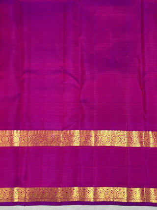 KANCHIPURAM PURE SILK GAP BORDER SAREE