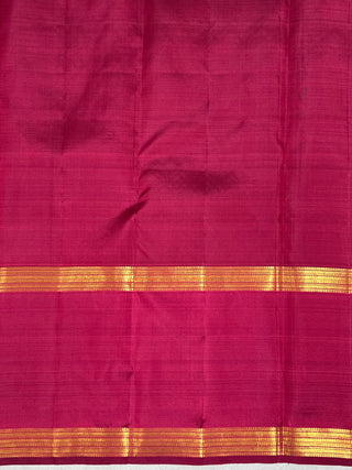 KANCHIPURAM PURE SILK GAP BORDER SAREE