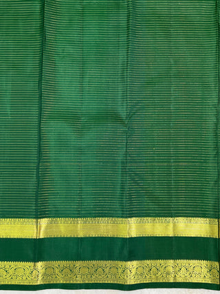 KANCHIPURAM PURE SILK GAP BORDER SAREE