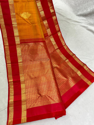 KANCHIPURAM PURE SILK GAP BORDER SAREE