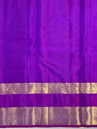 KANCHIPURAM PURE SILK GAP BORDER SAREE