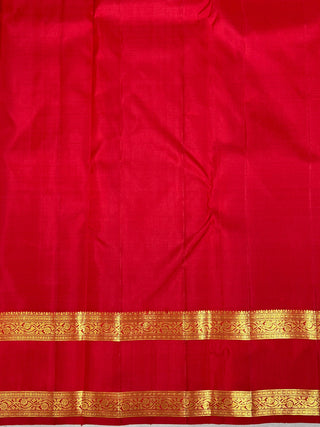 KANCHIPURAM PURE SILK GAP BORDER SAREE