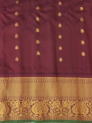 GADWAL PASTEL PURE SILK HANDLOOM SAREE