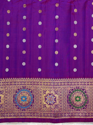 GADWAL PURE SILK HANDLOOM TURNING BORDER SAREE