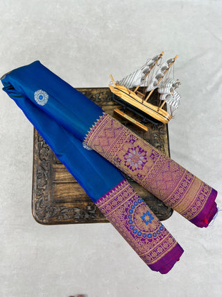 GADWAL PURE SILK HANDLOOM TURNING BORDER SAREE
