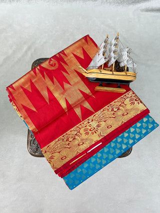 NARAYANPET PURE SILK BIG TEMPLE BORDER SAREE
