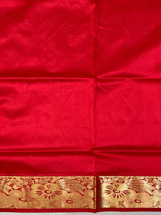 NARAYANPET PURE SILK BIG TEMPLE BORDER SAREE