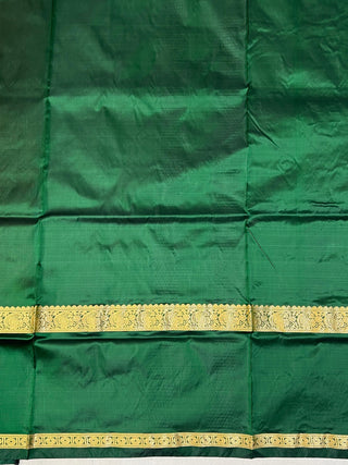 NARAYANPET PURE SILK GAP BORDER SAREE