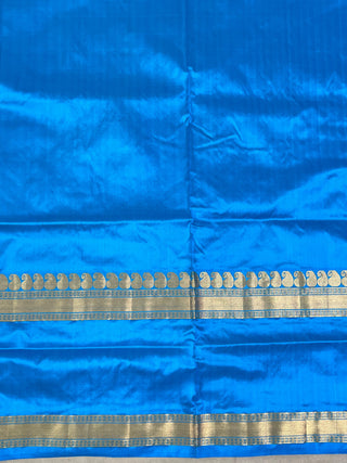 NARAYANPET PURE SILK GAP BORDER SAREE