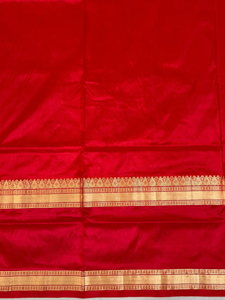 NARAYANPET PURE SILK GAP BORDER SAREE
