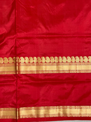 NARAYANPET PURE SILK GAP BORDER SAREE