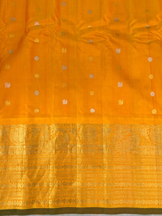 GADWAL PURE SILK MEENA BUTTA HANDLOOM SAREE