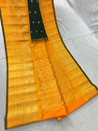 GADWAL PURE SILK MEENA BUTTA HANDLOOM SAREE