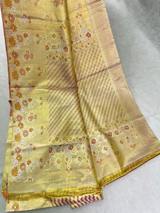 KANCHIPURAM PURE SILK MEENA SELF SAREE