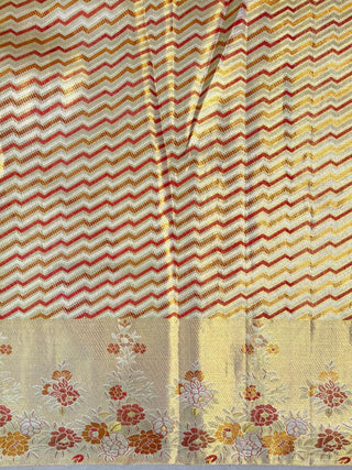 KANCHIPURAM PURE SILK MEENA SELF SAREE