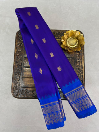 GADWAL PURE SILK HANDLOOM SMALL BORDER SARE