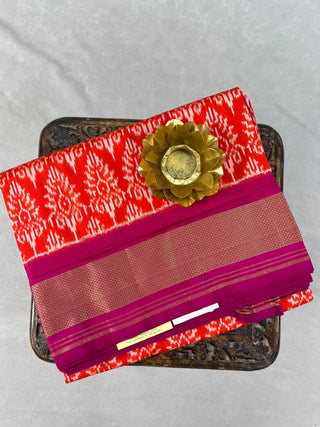 IKKAT PURE SILK HANDLOOM SAREE