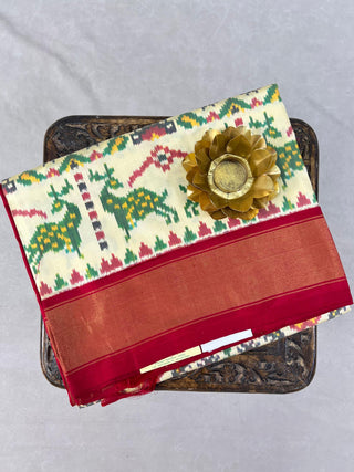 IKKAT PURE SILK HANDLOOM SAREE