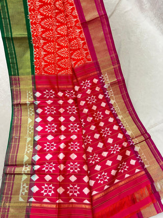 IKKAT PURE SILK HANDLOOM SAREE