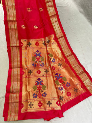 NARAYANPET PURE SILK PAITHANI PALLU SAREE