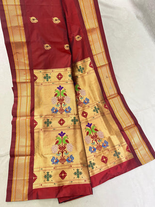NARAYANPET PURE SILK PAITHANI PALLU SAREE