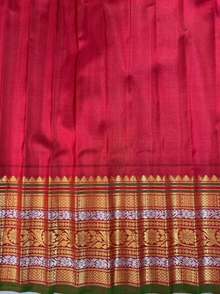 GADWAL PURE SILK GINGHAM CHECKS SAREE