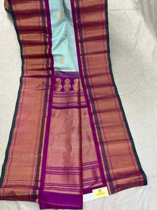 GADWAL PURE SILK GINGHAM CHECKS SAREE