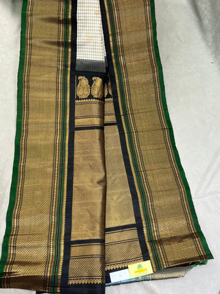 GADWAL PURE SILK GINGHAM CHECKS SAREE