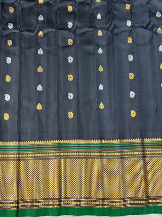 GADWAL PURE SILK GINGHAM CHECKS SAREE