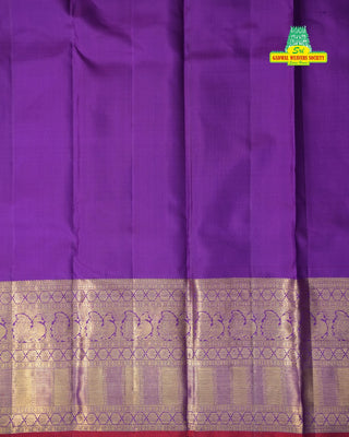 KANCHIPURAM PURE SILK KUTTU BORDER SAREE