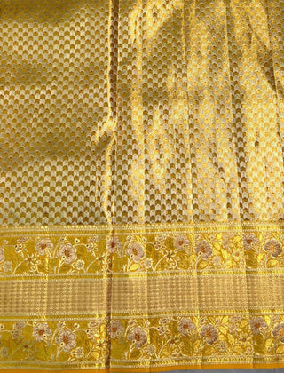 KANCHIPURAM PURE SILK TISSUE MEENA SAREE