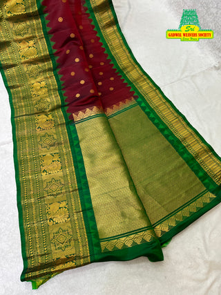 HANDLOOM GADWAL PURE SILK SAREE