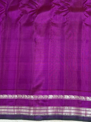 GADWAL PURE SILK GAP BORDER HANDLOOM SAREE
