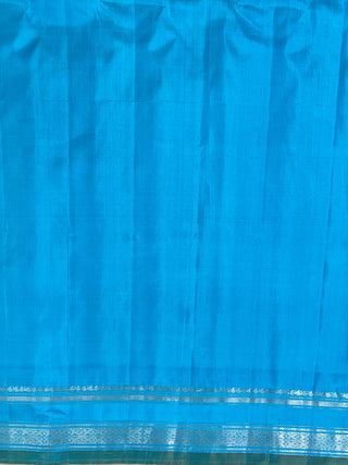 GADWAL PURE SILK GAP BORDER HANDLOOM SAREE