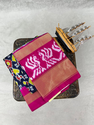 HANDLOOM POCHAMPALLY(IKAT) PURE SILK LEHENGA