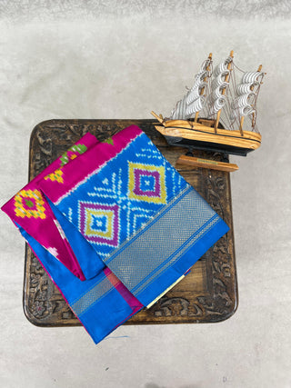 HANDLOOM POCHAMPALLY(IKAT) PURE SILK LEHENGA