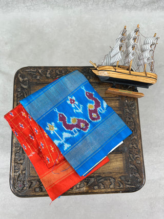 HANDLOOM POCHAMPALLY(IKAT) PURE SILK LEHENGA
